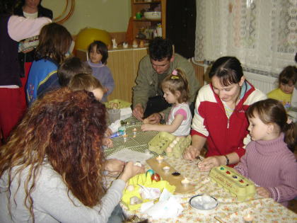 Tojásfestés Gitta nénivel