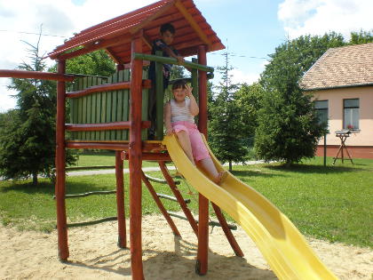 A csúszda is népszerű